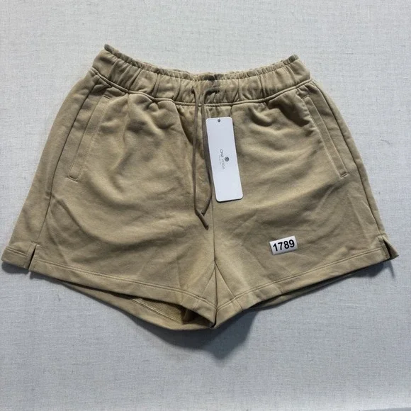 CRZ YOGA Sweat Shorts Womens M California Sand New - Picture 1 of 11